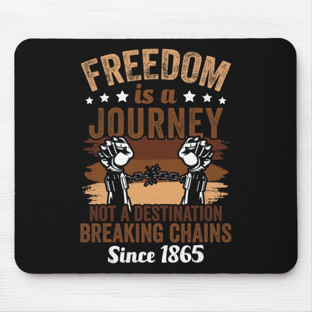 Freedom ist eine Reise nach 1865 in Afrika Mousepad (Vorne)