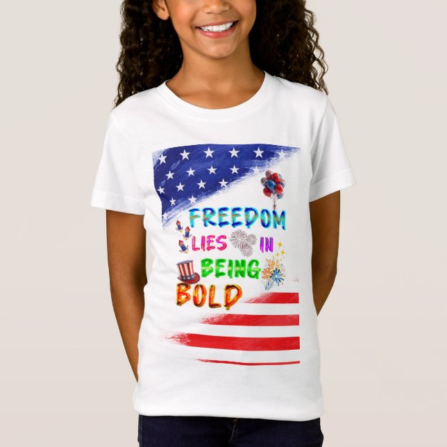 Freedom Jersey liegt im Mutigen sein T-Shirt (Vorderseite)
