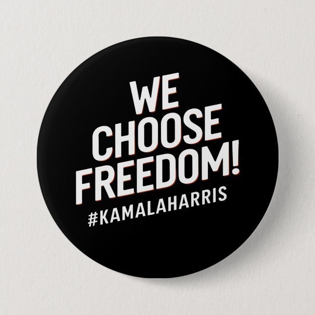 Freedom Kamala Harris 2024 Button (Vorderseite)