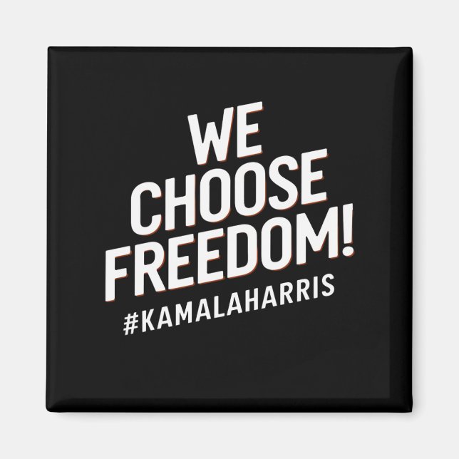 Freedom Kamala Harris 2024 Magnet (Vorne)