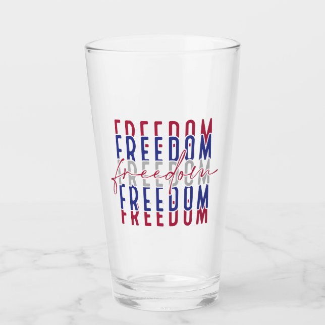 Freedom Kamala Harris Glas (Vorderseite)