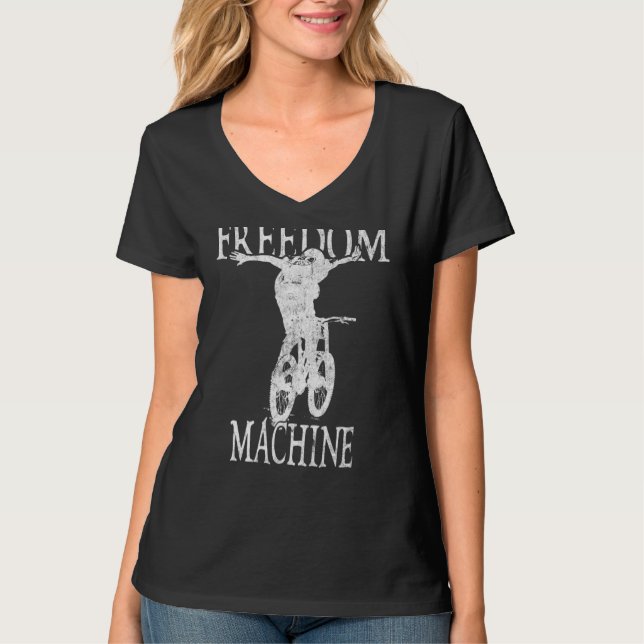 Freedom Machine Bike Cycle T-Shirt (Vorderseite)