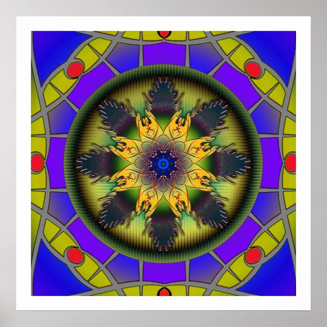 Freedom Mandala Poster (Vorne)