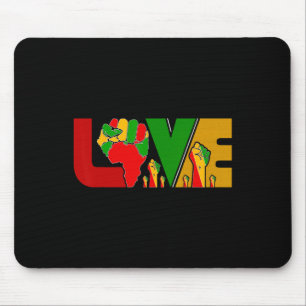 Freedom Melanin Black Women African Maps Liebe Mousepad