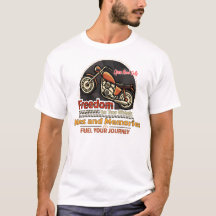 Freedom Miles and Memories Motorrad-T-Shirt