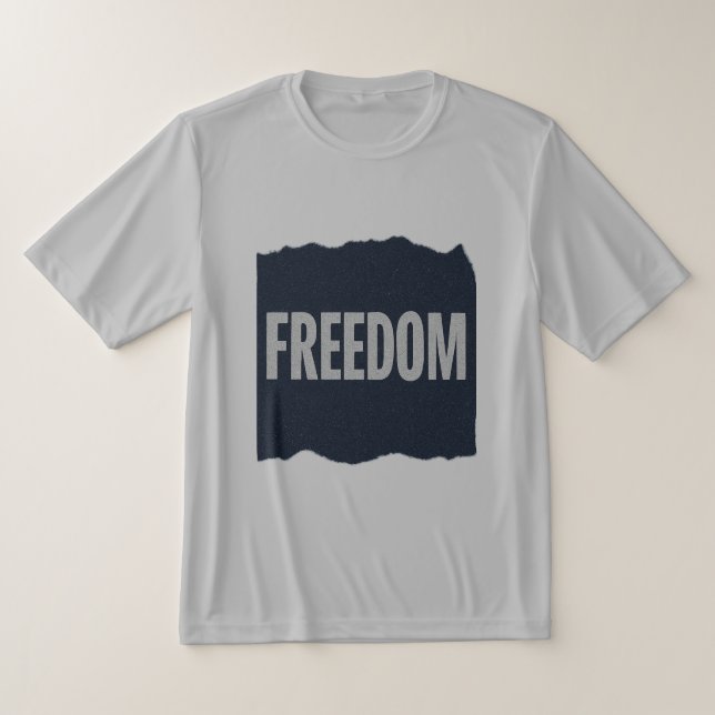 FREEDOM Minimal Grain Text DesignT-Shirt T-Shirt (Ablage )