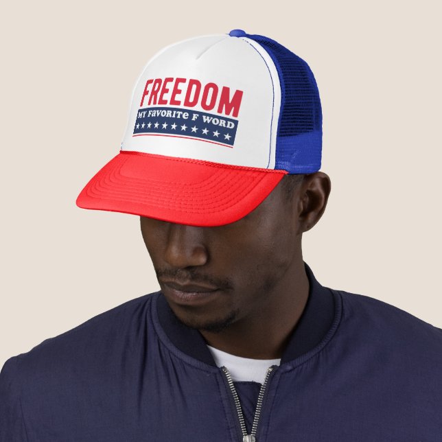 Freedom My Favorite F Word 4. Juli Truckerkappe (Beispiel)