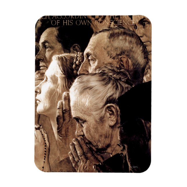 Freedom of Worship Magnet (Vertikal)