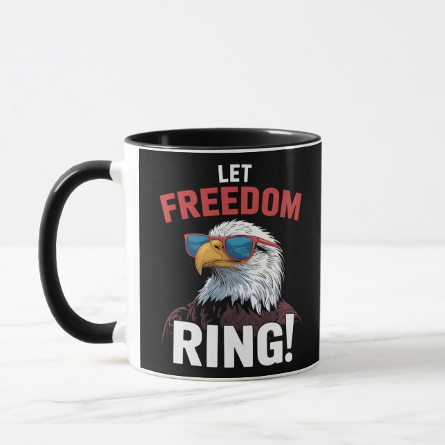 Freedom Patriot Lass Freedom Ring Tasse (Links)
