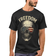 Freedom Patriotic Skull USA