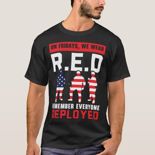 Freedom Patriotic Veteran USA Flag American Memori T-Shirt (Vorderseite)