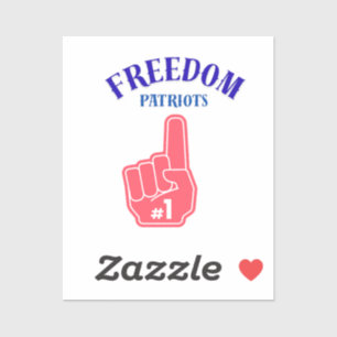 Freedom Patriots auf einem Aufkleber