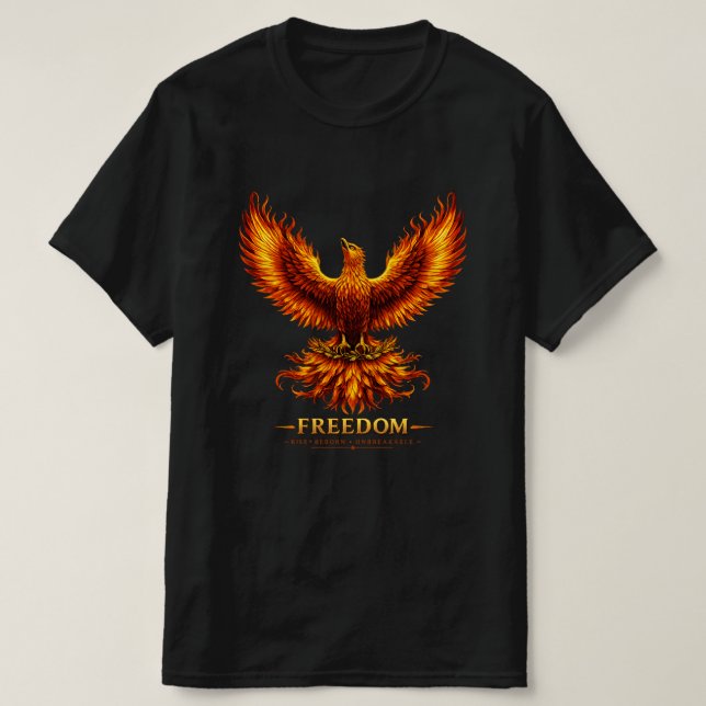 Freedom Phoenix Herren Grafik T-Shirt (Design vorne)