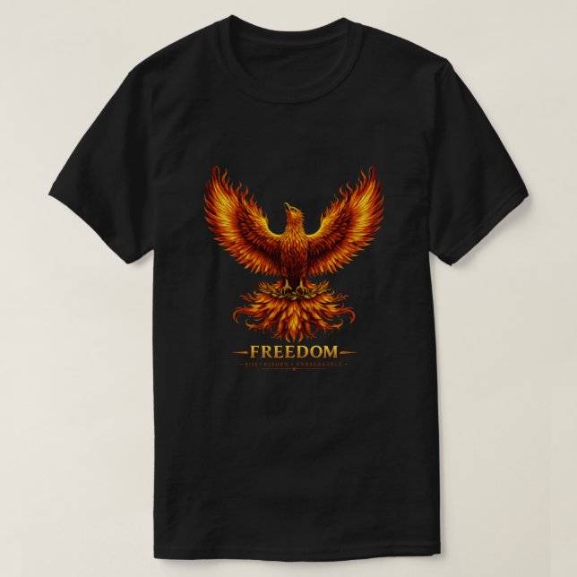 Freedom Phoenix Herren Grafik T-Shirt (Design vorne)