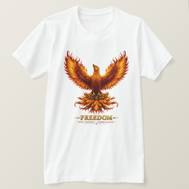 Freedom Phoenix Herren Grafik T-Shirt (Design vorne)