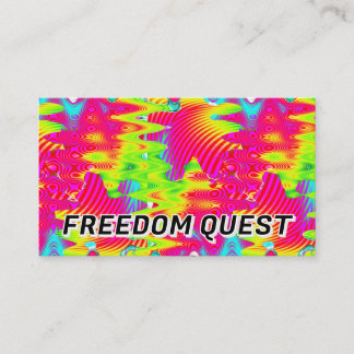 FREEDOM QUEST ( Sie können die Wörter ändern ) Visitenkarte