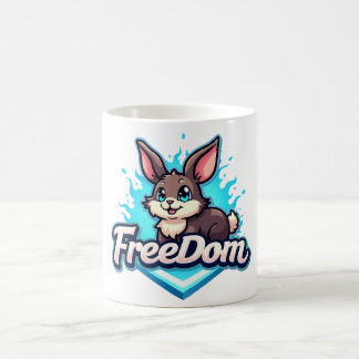 Freedom Rabbit - Ein Symbol für grenzenlose Energi Kaffeetasse