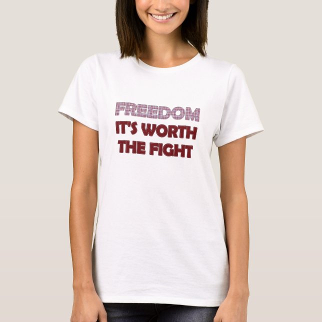Freedom Red, Ladys Tshirt (Vorderseite)