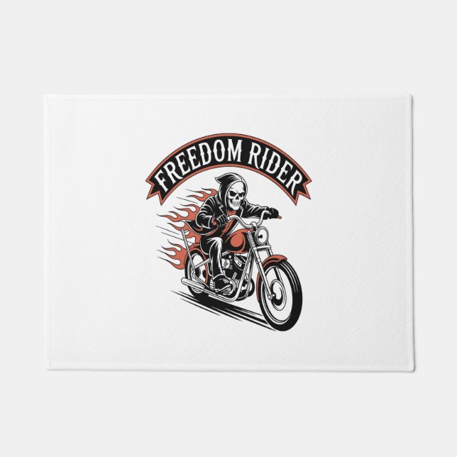 FreeDom Rider Biker Fußmatte (Vorderseite)