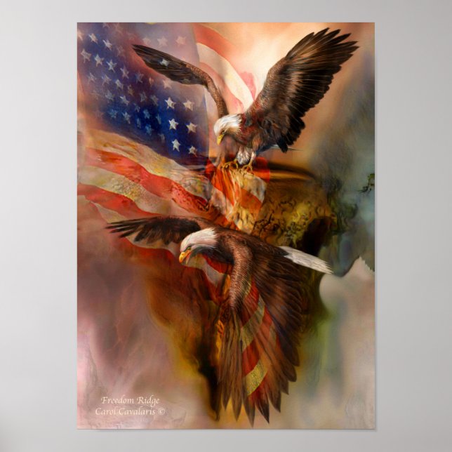 Freedom Ridge-Eagle Art Poster/Print Poster (Vorne)