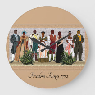 Freedom Rings 1712  Große Wanduhr