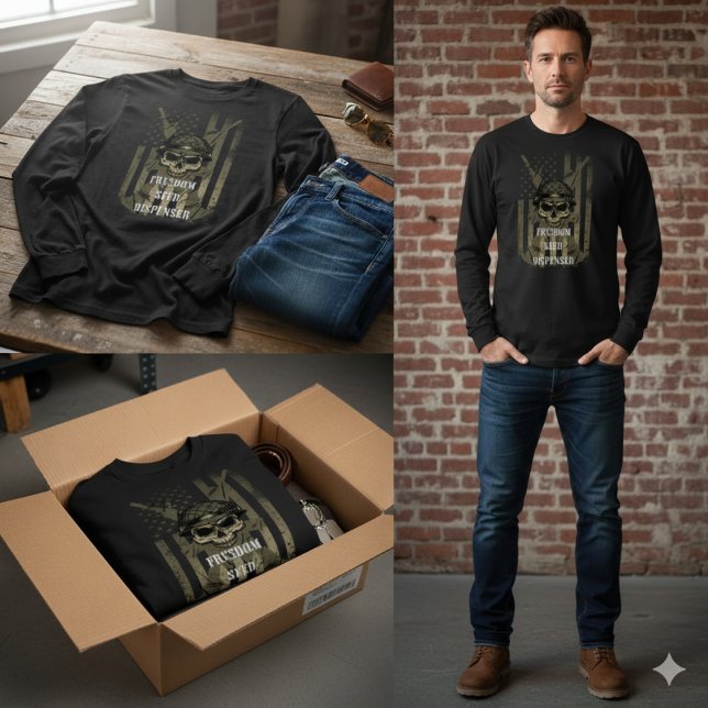 Freedom Seed Dispenser Long Sleeve T-Shirt (Von Creator hochgeladen)