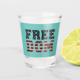 Freedom Shot glass Patriotic Bar Gift for American Schnapsglas