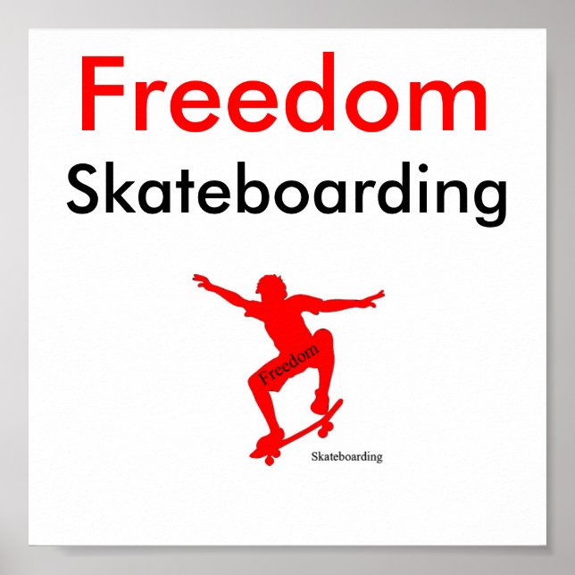 Freedom Skateboarding Poster #1 (Vorne)