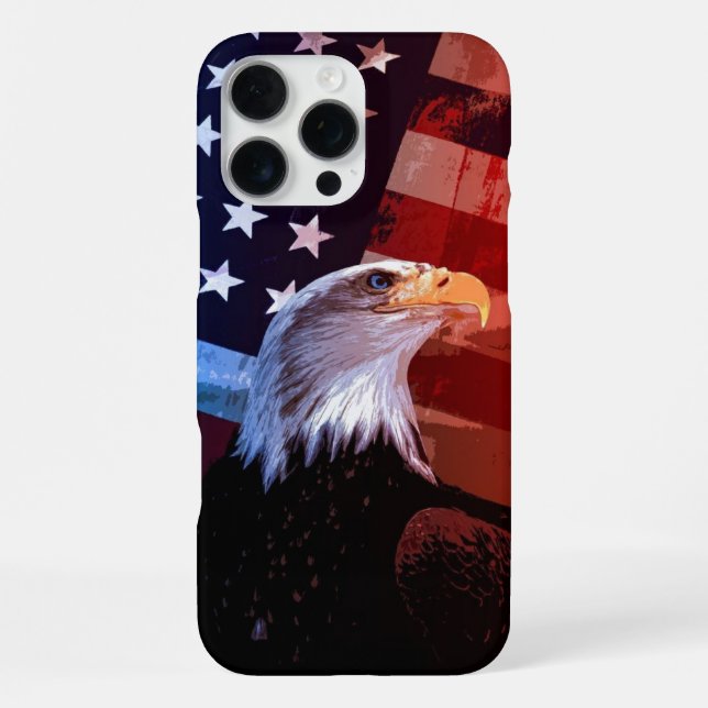 "Freedom Soars - Patriotic Eagle Edition" iPhone Hülle (Rückseite)