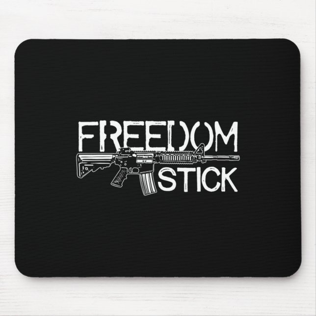 Freedom Stick Ar-15 Eigentümer Gun Rights Patrioti Mousepad (Vorne)