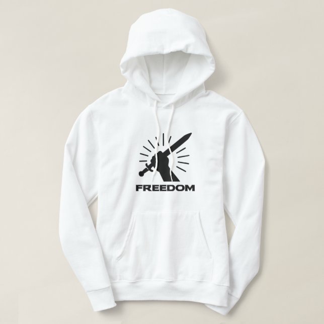 freedom sword graphic hoodie (Design vorne)