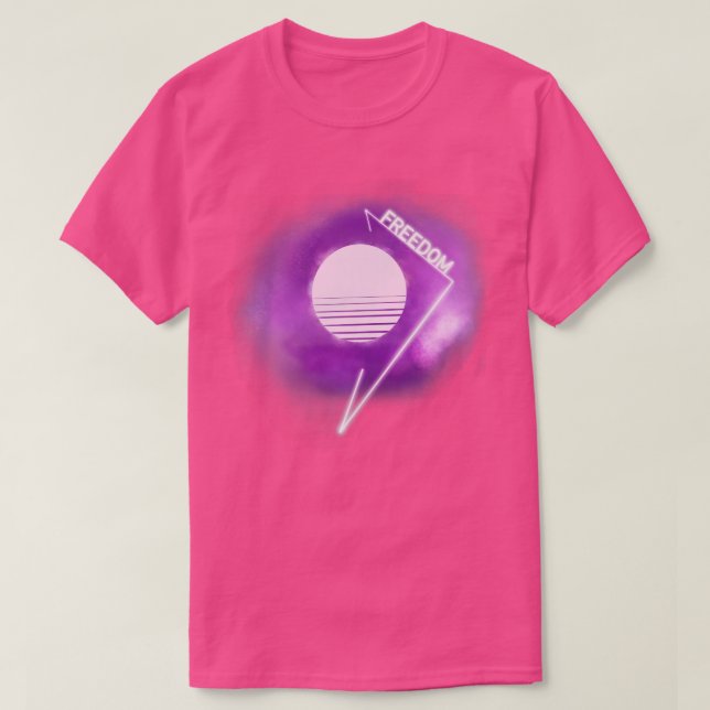 Freedom Synthwave T-Shirt (Design vorne)