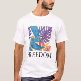 Freedom T - Shirt - Fett grafisches T-Shirt für Se