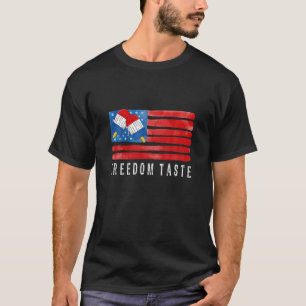 Freedom Taste 4th July Ice Cream Usa Flag für K T-Shirt