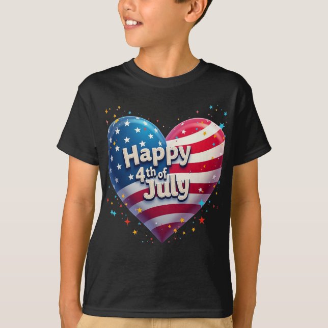 Freedom Threads: Bold American Pride Prints T-Shirt (Vorderseite)