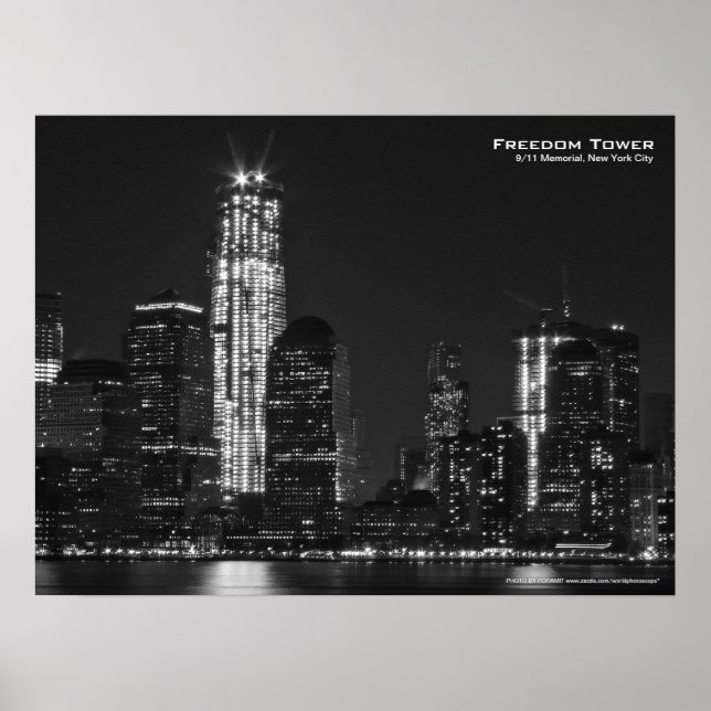 Freedom Tower 911 NYC Poster 24x18 (Vorne)
