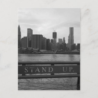 Freedom Tower New York City - "STAND UP" Postkarte