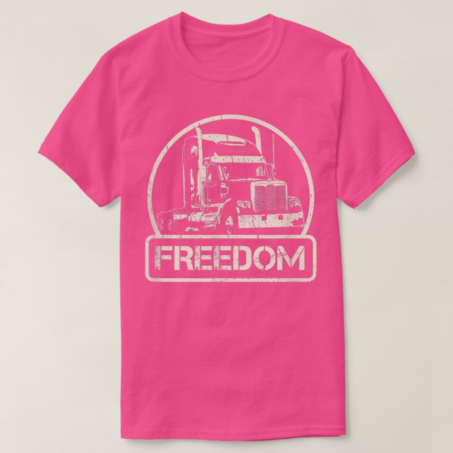 FREEDOM TRUCK CONVOY TRUCKER PROTEST DESIGN BLOCKA T-Shirt (Design vorne)