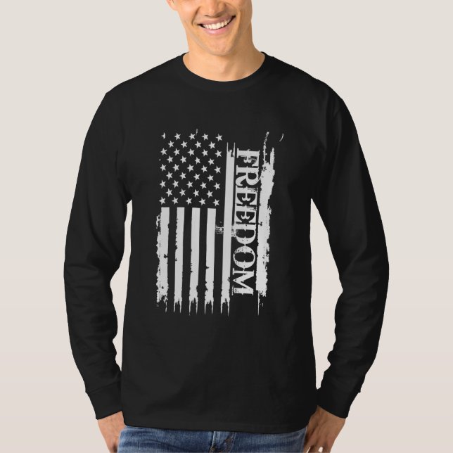 Freedom United Staaten hat die US-Flagge gestört T-Shirt (Vorderseite)