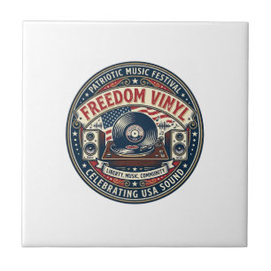 Freedom Vinyl Patriotisch Patriotische Vinyl-Schal Fliese