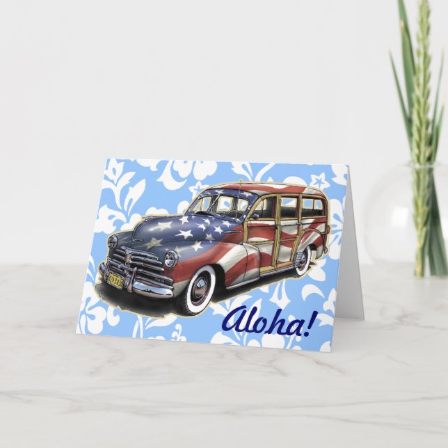 Freedom Woody Hawaiian Grußkarte Karte (Vorderseite)
