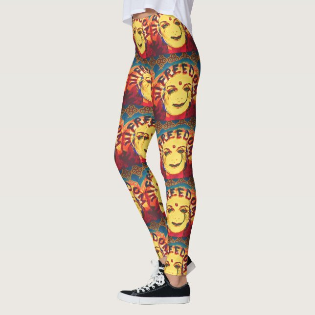 Freedom Yellow Smiley Leggings (Links)