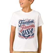 FreedomFireworksUSA–Vintage Patriotisches 4. Juli