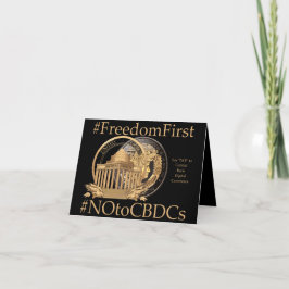 #FreedomFirst: Liberty Wallet - Embrace Freedom Dankeskarte