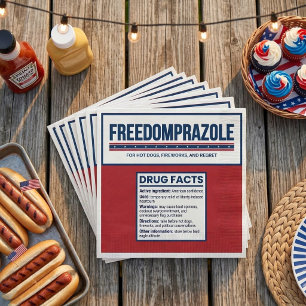 Freedomprazole Lustige 4. Juli Patriotische Servie Serviette