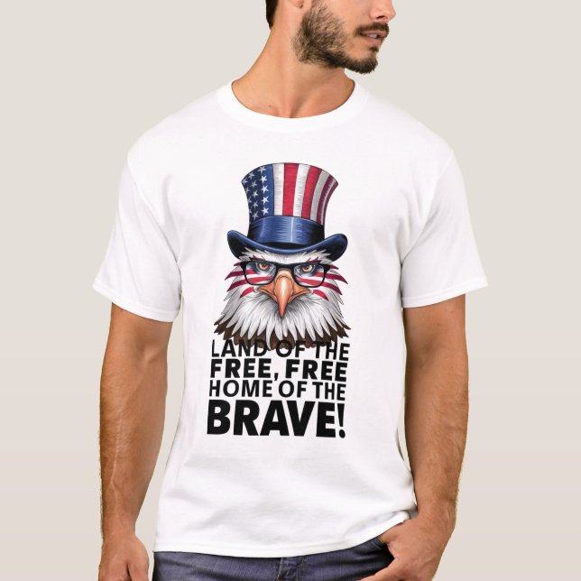 Freedom's Flight: Eagle Tribute T - Shirt" T-Shirt (Vorderseite)