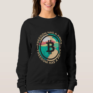 Freedon hat eine Preis-Bitcoin-Kryptowährung Sweatshirt