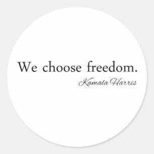 Freedoom Kamala Harris Runder Aufkleber