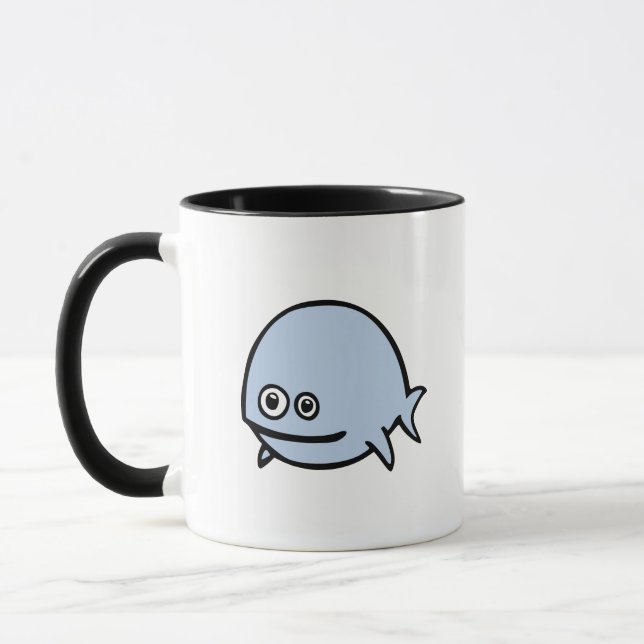 FreeDos Fische - Blau Tasse (Links)