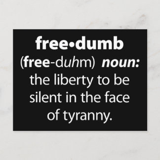 Freedumb Postkarte